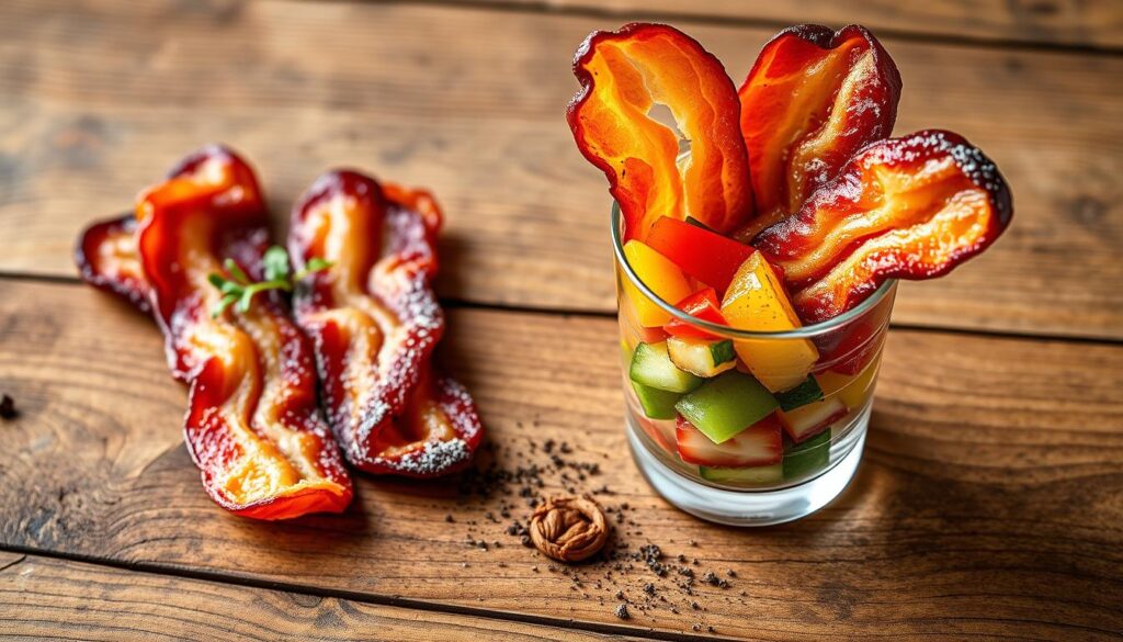 bacon garnish for breakfast shot