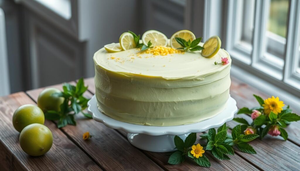 key lime cake decoration