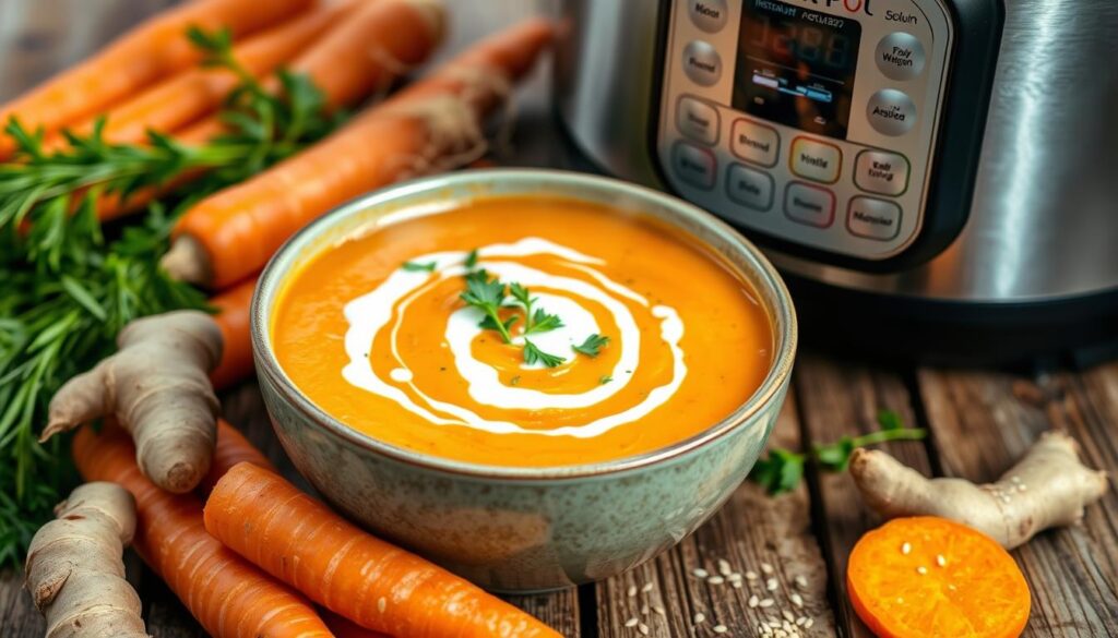 Instant Pot Carrot Ginger Soup