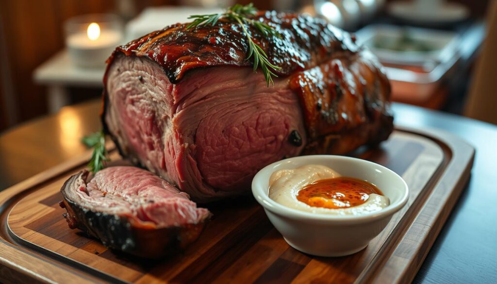 Prime Rib With Spicy Horseradish Sauce