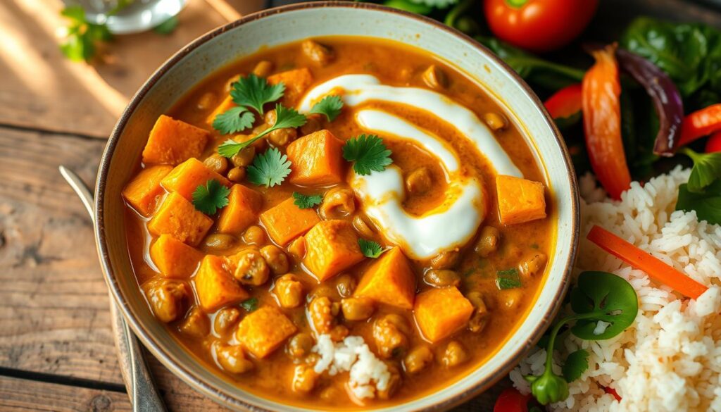 Sweet Potato and Lentil Breakfast Curry