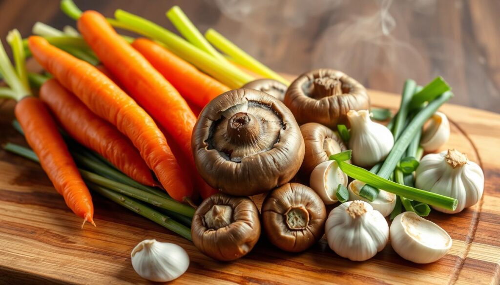 Vegetable soup ingredients