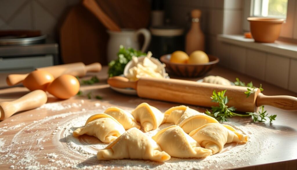 crescent roll dough preparation