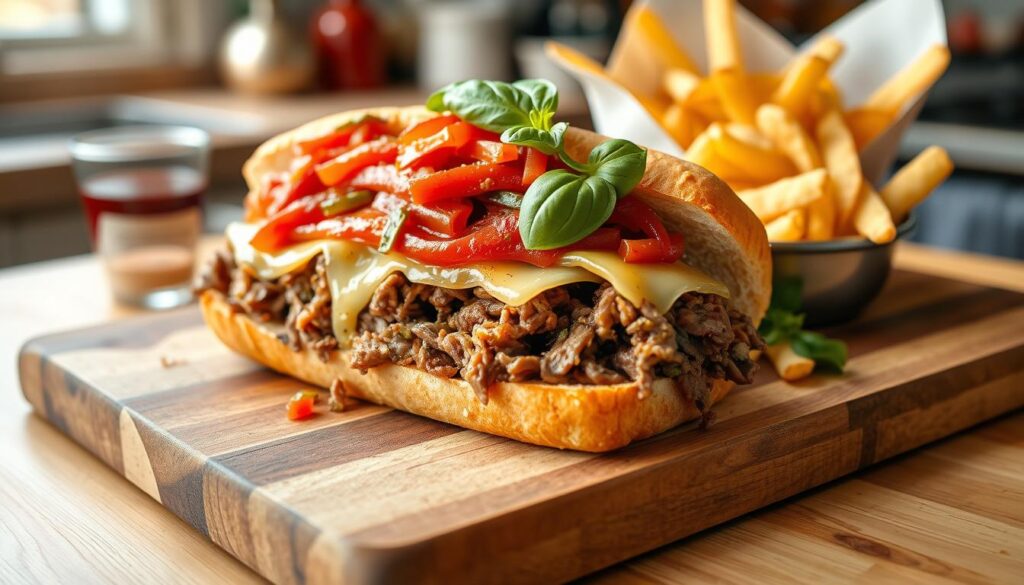 italian beef sandwich