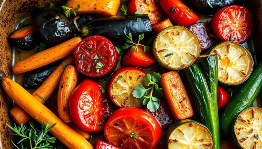 one-pan roasted vegetables