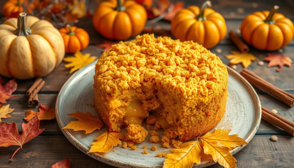 pumpkin dump cake with yellow cake mix