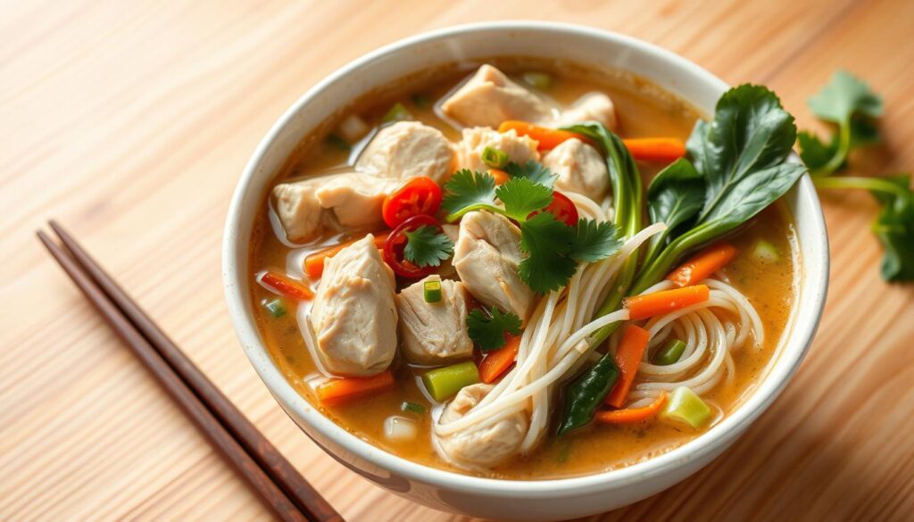 Asian chicken soup