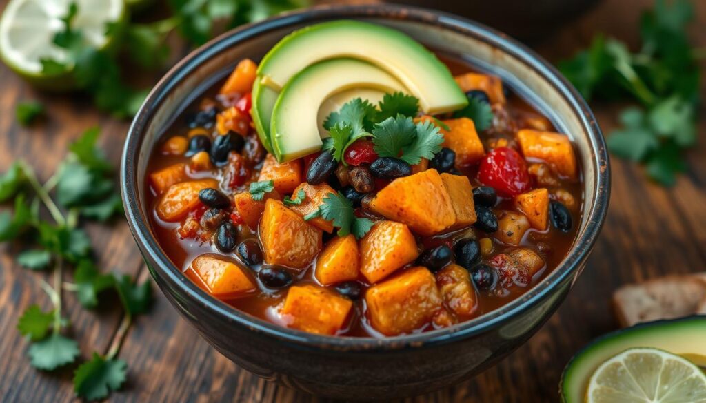 Chili with Sweet Potatoes and Black Beans