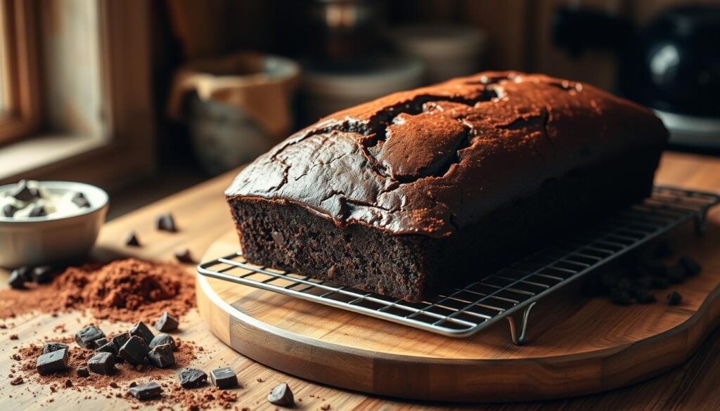 Double Chocolate Cream Cheese Pound Cake Baking