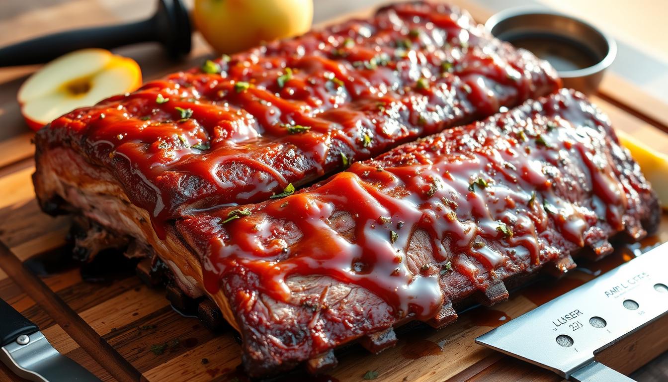 Smoked Ribs with Apple Cider Glaze