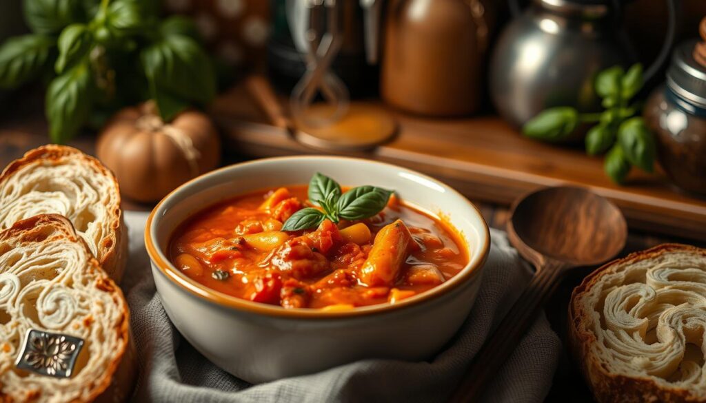 Tomato Soup with Pasta