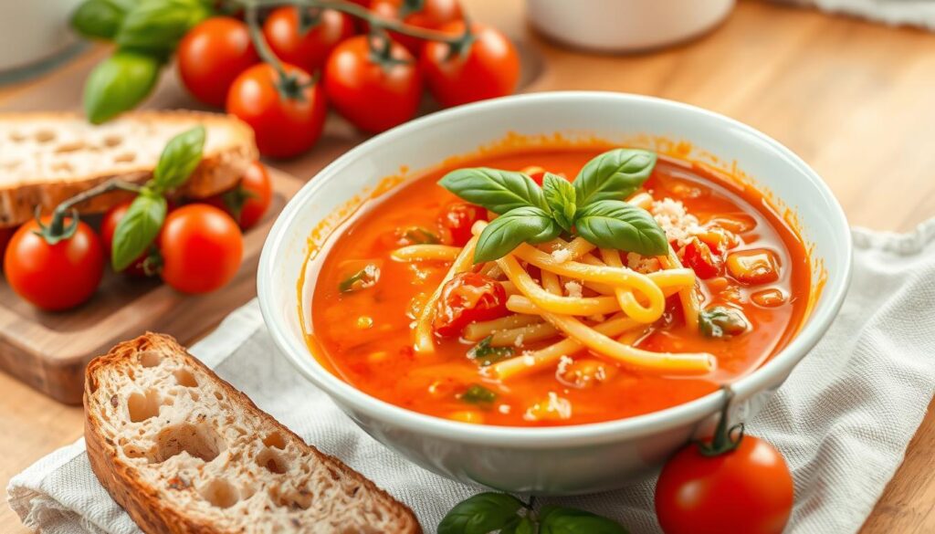 Tomato Soup with Pasta Serving Suggestions