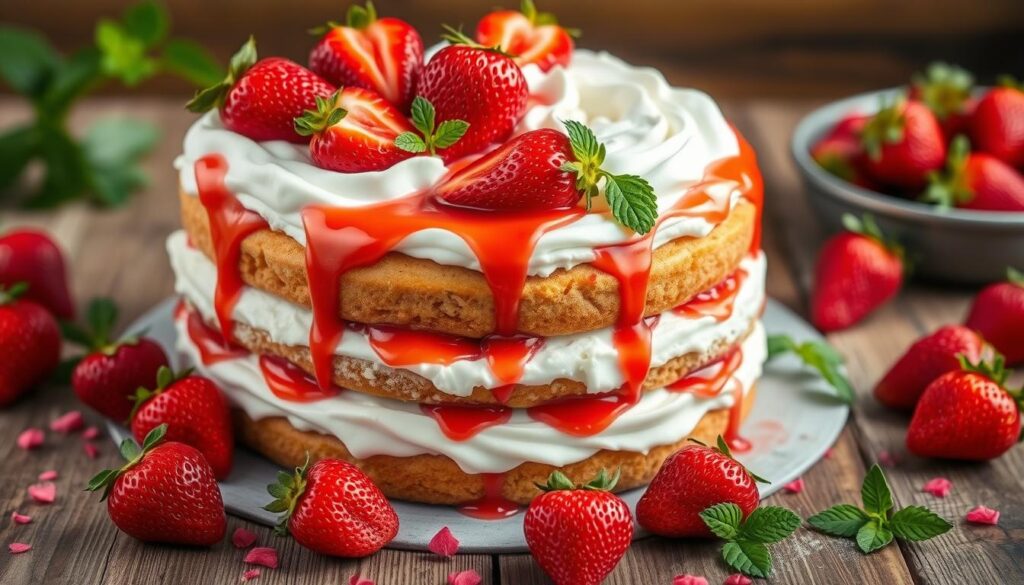 easy strawberry cake