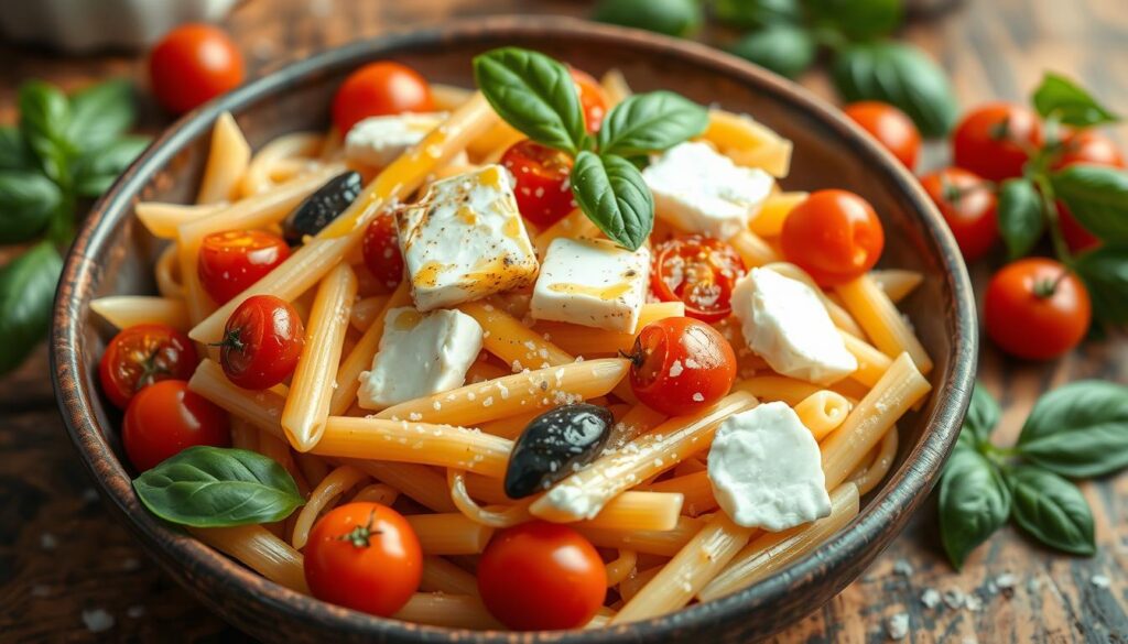 vegetarian pasta dish