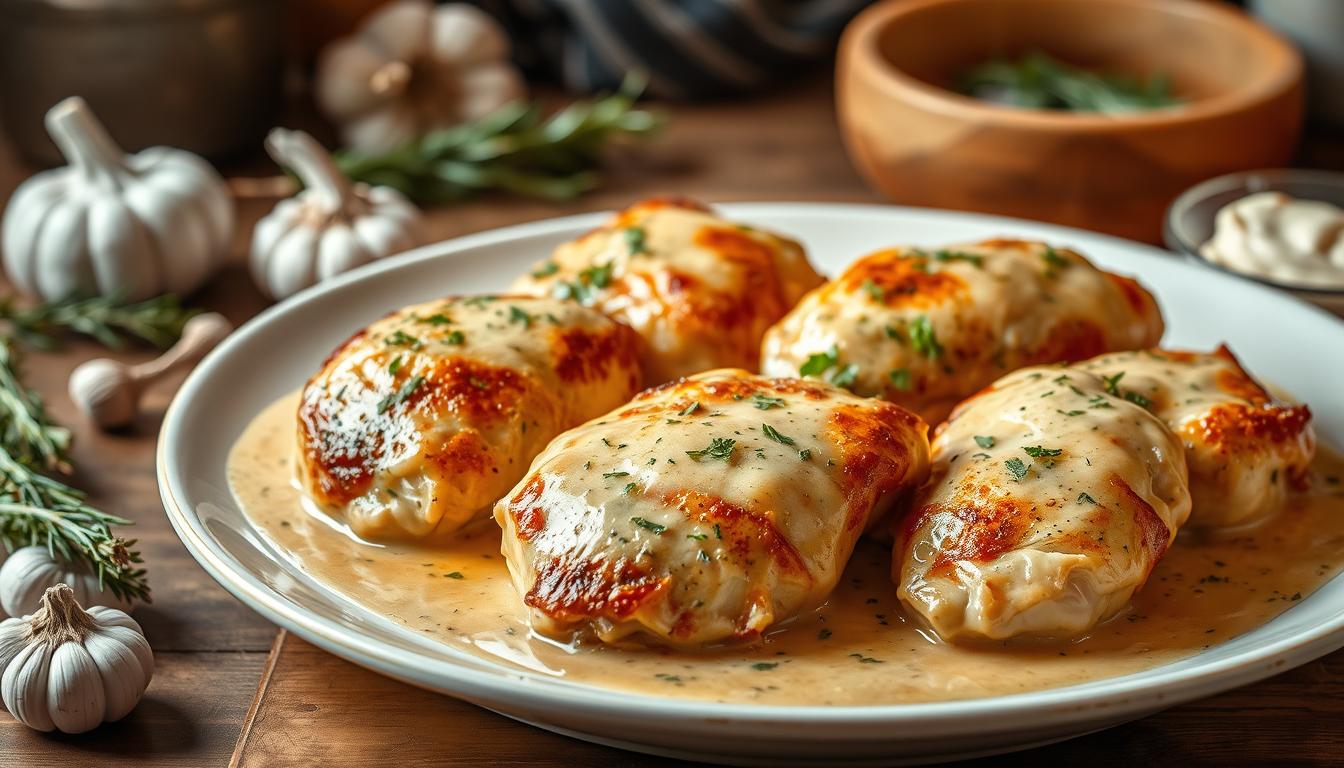 Baked Chicken with Cream