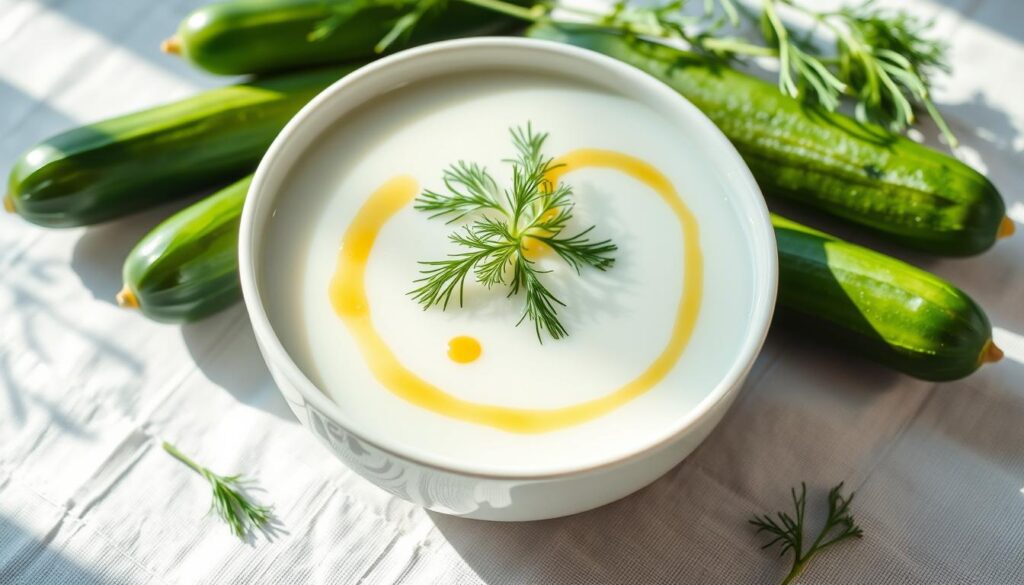 Chilled Cucumber and Kefir Soup