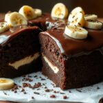 Chocolate Banana Cream Cheese Pound Cake