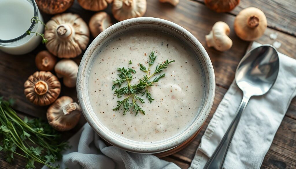 Creamy Mushroom Kefir Soup