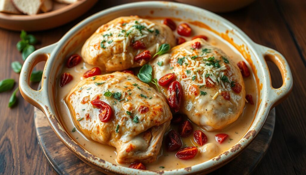 Creamy Sun-Dried Tomato Chicken Bake