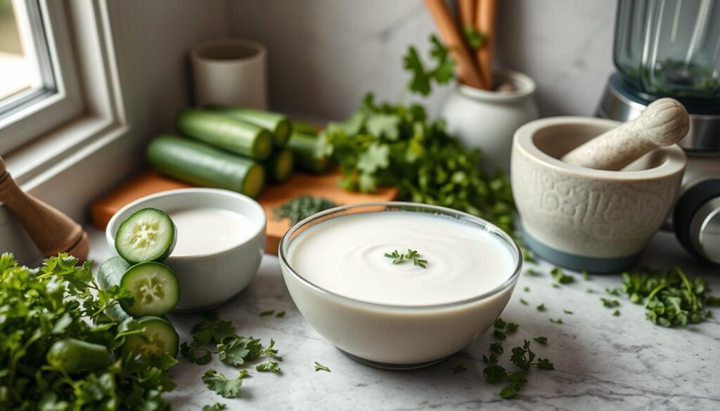 Cucumber Kefir Soup Preparation Techniques