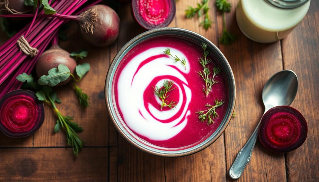 Kefir Beet Soup (Borscht-Inspired