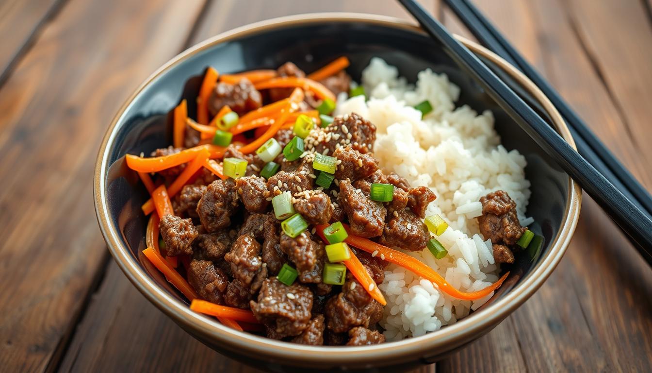 Korean Ground Beef Bowl