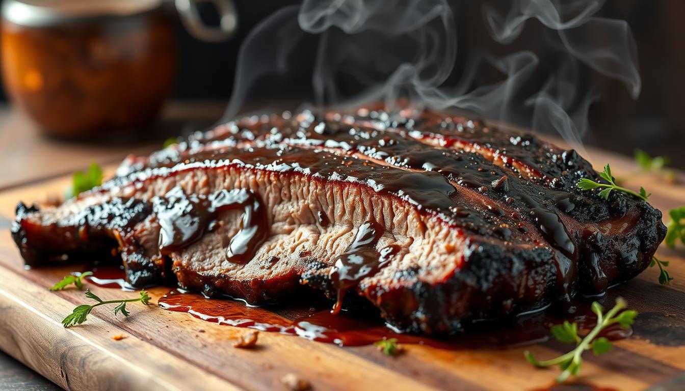 smoked beef brisket with Rich coffee sauce