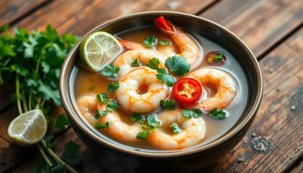 Thai Clear Soup with Shrimp and Lemongrass