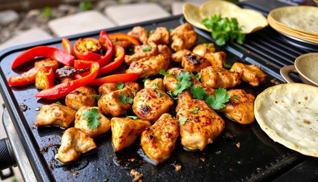 blackstone griddle recipe for southwestern chicken fajitas