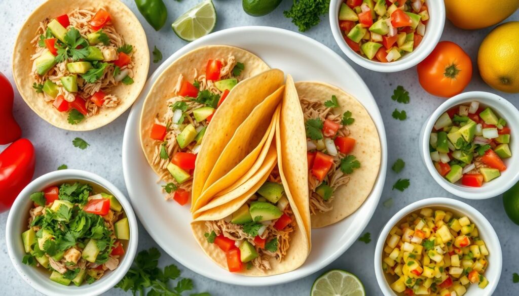 healthy rotisserie chicken taco options