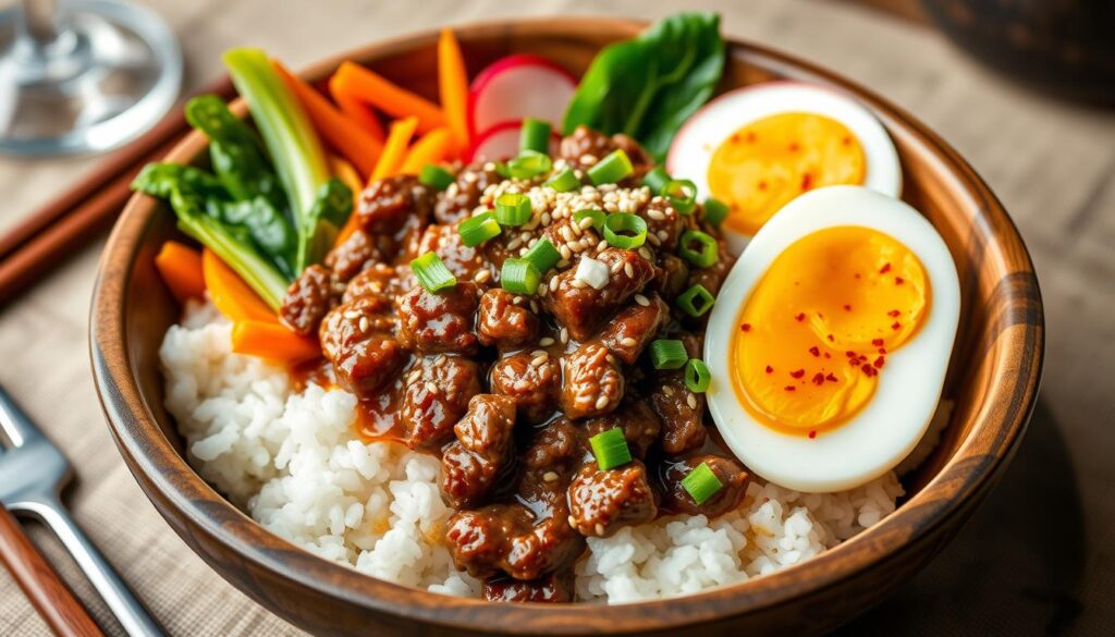 korean ground beef bowl