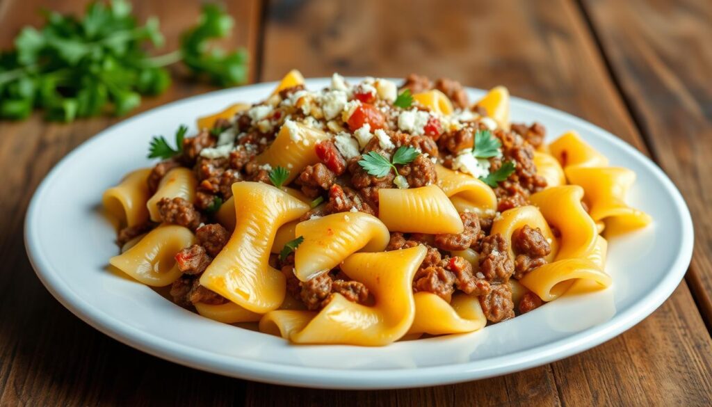 pasta with ground beef