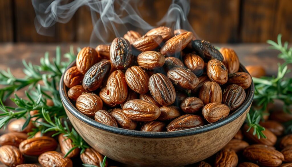 smoky almond snacks